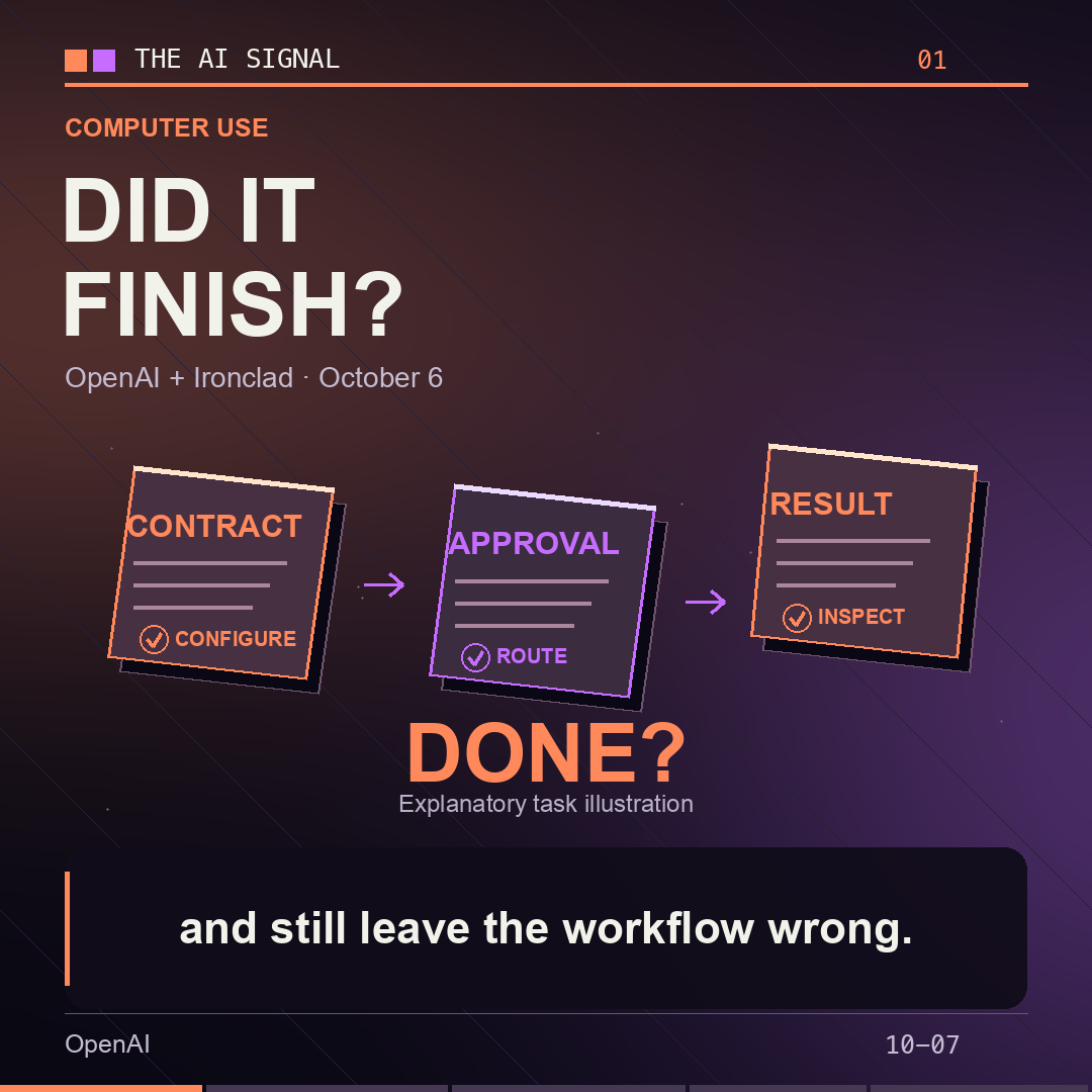 Did the agent actually finish?