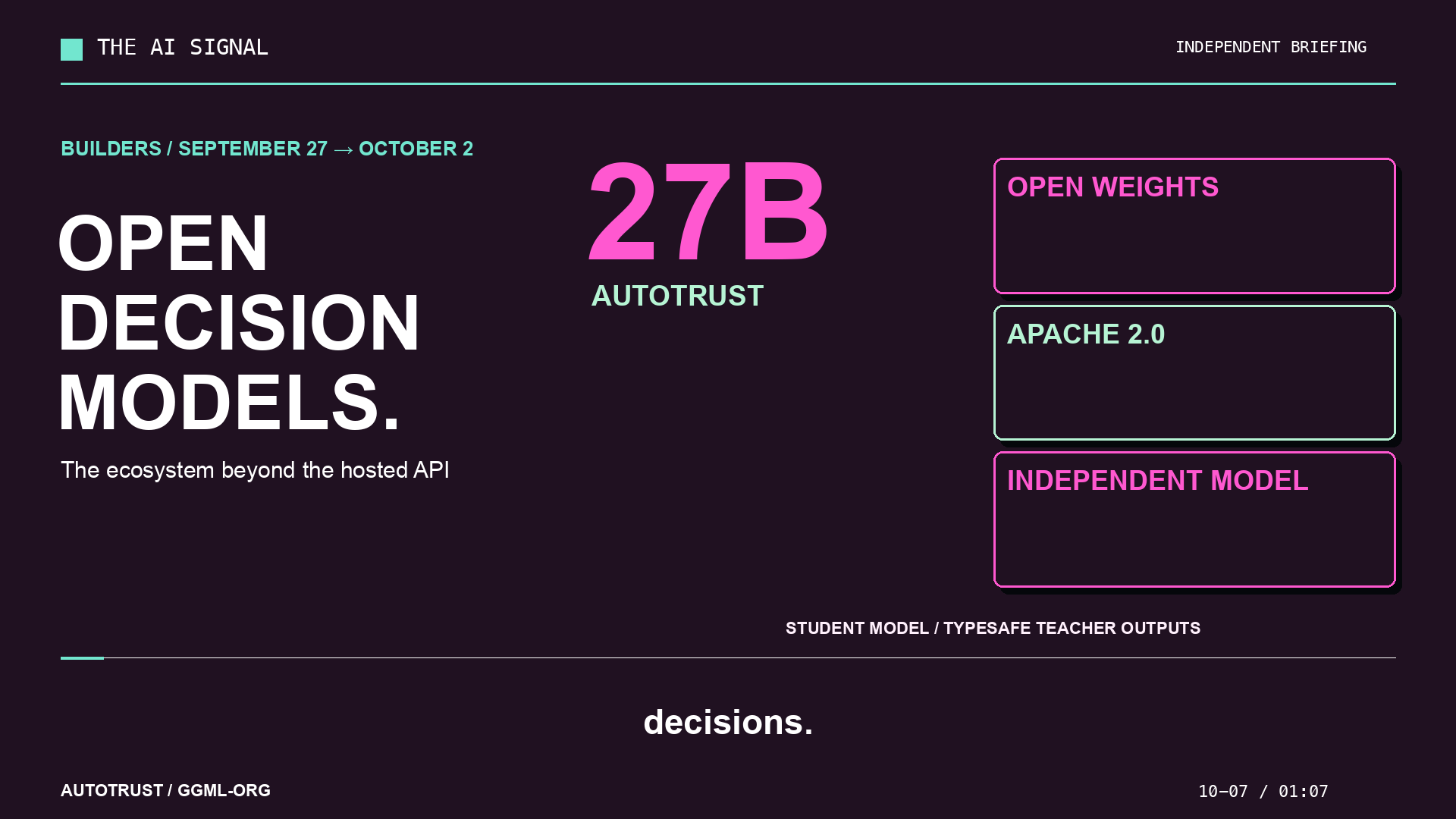 Jev’s open decision-model ecosystem