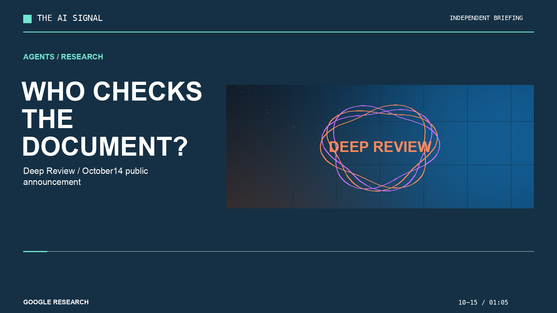 Deep Review: who checks the AI-written document?
